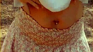 wifey excitedly changes shirt, exposing her tits