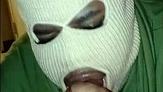 The masked girl with an amazing cock sucking talent