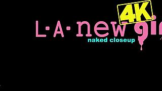 Wow! Skinny Teen Blonde Flaunts Sexy Body on Sofa!