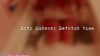 Kity Hudson Teases In Bath Tub With Trimmed Curves And Sultry Moves