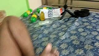 A mature man is enjoying the company of a passionate maid lady