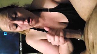 Girl talks dirty while sucking her boyfriend’s cock