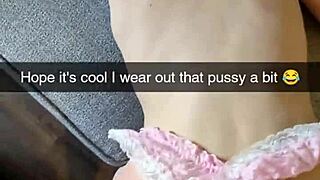 This blonde MILF cheated, getting fucked on Snapchat