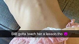 This blonde MILF cheated, getting fucked on Snapchat