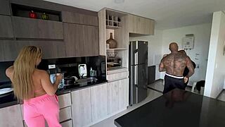 Hot Latina milf Karen Sleent's thrilling interracial trio