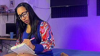 The stepmom craves intimacy, approaching him passionately