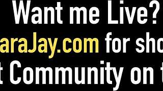 Curvy Sara Jay Strips Down to Finger Her Soaked Pussy Wildly