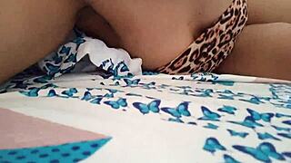 Hot Indian lady masturbates and squirts with excitement