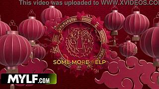 स्टेपसन के बिग टिट्स और क्रीमपाई के साथ रॉ लस्ट और फॉरबिडन सेक्स का महीना