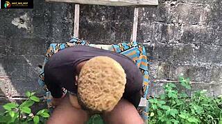 Two Farmers Fuck Themselves Inside The Bush With Detailed Pussy Play.