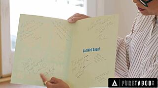 Dana Vespoli shows her injured student how much she cares.