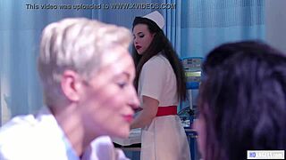 Lesbian Nurses Whitney Wright and Casey Calvert Dominate Hospital Scene.