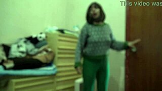 Stepmom interrupts stepson's fun with a sex doll