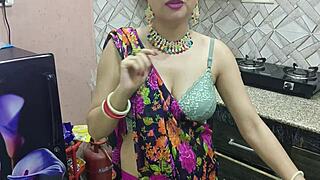 Full length Indian kitchen fucked by Bhabhi