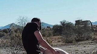 Blonde Wife's Rough Public Sex by Roadside Car!