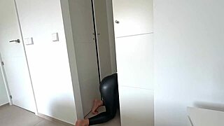 fucking stepmom's big ass in tight leather pants