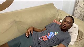 Delicious Sideways Fuck On Sofa Ends With Cum In Ass