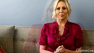 Julia Ann with big boobs perfectly fits the role of a passionate mom