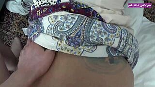 Watch this arab milf with big ass enjoy homemade sex ending in cumshot