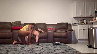 Me and Tony sharing a quiet moment at home