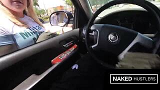 Real Blonde Military Wife Cheats With Big Black Dick Publicly