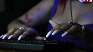 our dear community manager alice is pleased with this asmr section, relaxed by delicate sounds from her beautiful hands on keyboard