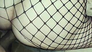 Amateur Milf In Stockings Takes Big Cock Anal Fucking