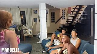 Novinhos Dotados Line Up to Pound Friend’s Mom in Wild Action