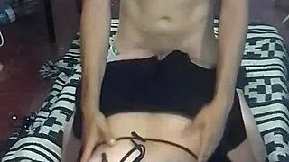 Police woman fucks stranger after party.