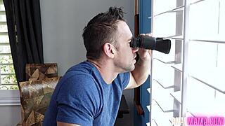 lily lane gets fucked by the rear window guy