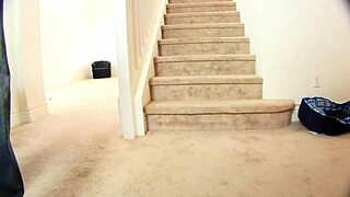 Busty Milf Mellanie Monroe Fucked Hard in Kitchen and on Stairs by Black Stepson