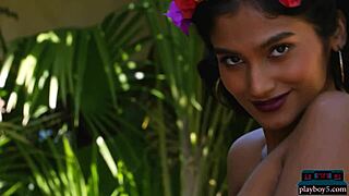 indian milf angel constance strips and shows curves 😍