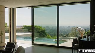 Piper Press Kicks Hubby for Pool Boy's Cock