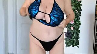 Wow, hot granny seduces with an epic blowjob and titfuck!