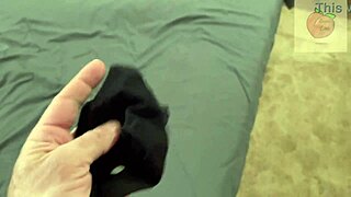 Stepmom busts stepson using her panties for his private moment
