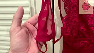 Stepmom busts stepson using her panties for his private moment