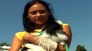 fucking slutty brunette with big tits gets gaping and facial