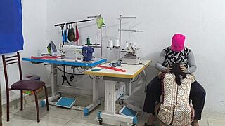 Wow, check this intense seduction in the sewing workshop! So hot! 🔥