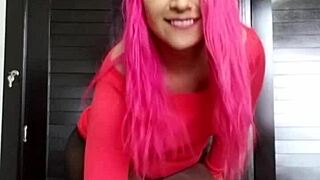 Show Your Slut Vagina in Black Stockings!