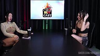 Debora Andrade and Vitoria Beatriz share sensual moments in lingerie outdoors