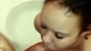 The naughty young girl orgasms in motel and begs for rough doggystyle