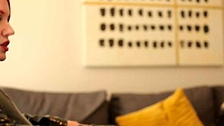 Audrey Ashes redhead milf squirts in latex orgasm