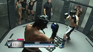 सोफी डी बेटल बांग रिंग में ऐनल फिंगरिंग और गेपिंग से डोमिनेट करती है