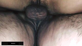 Milf in black stockings fishnets doggystyle sauna sex