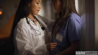 Latina Doctor Tempts Nurse Into Sucking and Fucking for Secret Deal