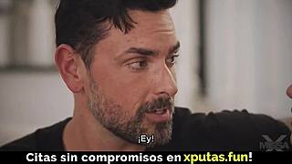 Two Dudes Pound a Sexy Blonde Spanish Sub in Double Penetration