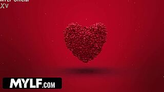 Anna endures intense anal and face fucking in valentines cum shower