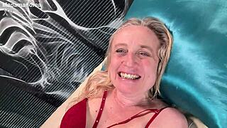 POV View of Masturbating Prolapse Pussy in Hot New Lingerie