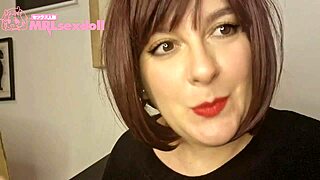 Unboxing Mrlsexdoll Futa Lucy leads to a dripping wet orgasm for Italian milf.