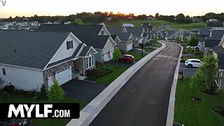 Anna endures intense anal and face fucking in valentines cum shower